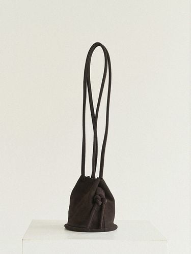 Mini Pipe bag _Suede Dark Brown - autt - Modalova