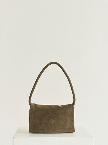 Folded Bag_Suede Khaki - autt - Modalova