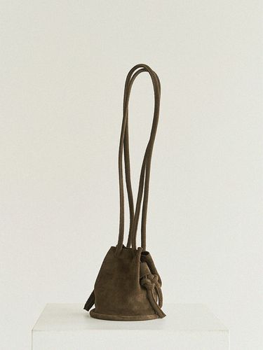 Mini Pipe bag_Suede Khaki - autt - Modalova