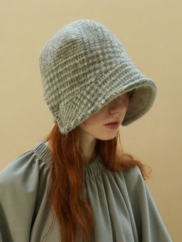 Reversible Strap Bonnet Hat - Alpaca - Brown Hat - Modalova