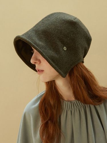 Classic Banding Bonnet Hat - Cashmere - Brown Hat - Modalova