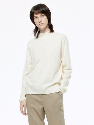 Cashmere Half Neck Knit_Off White - RIDIFI - Modalova