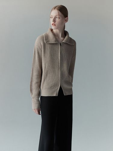 Cashmere Blend Zipped Cardigan () - RE RHEE - Modalova