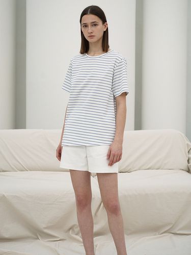 Striped Cotton Blend T-shirt - RE RHEE - Modalova