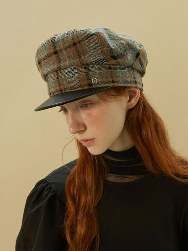 Iconic Matroos Marine Cap - Check - Brown Hat - Modalova