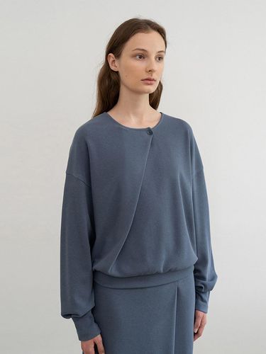 RELAXED DIAGONAL PANEL SWEATSHIRT TOP - RE RHEE - Modalova