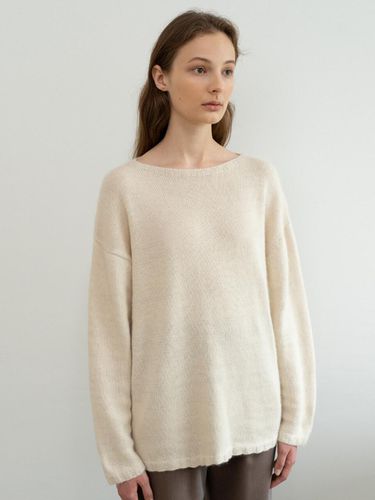 Wool Blend Knit Sweater Top - RE RHEE - Modalova