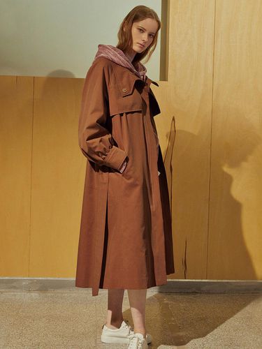 High Neck Trench Coat - RE RHEE - Modalova