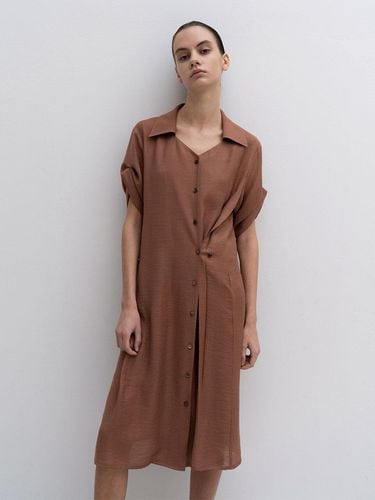 Button Midi Dress With Satin Slip Dress - RE RHEE - Modalova