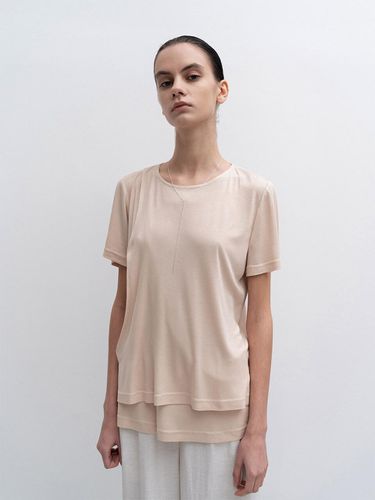 Relaxed Fit Layered T-shirt - RE RHEE - Modalova