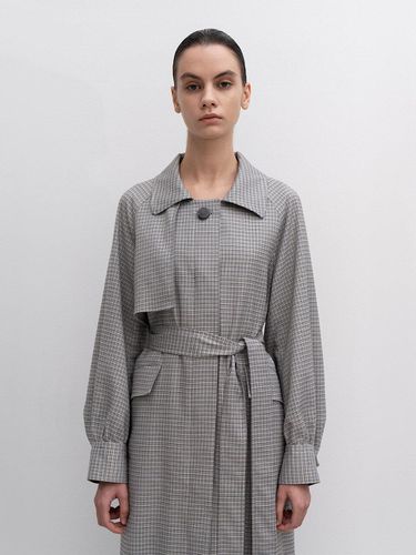 Whitney Hounds Tooth Trench Coat - RE RHEE - Modalova