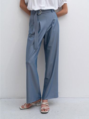 Straight Wide Leg Slacks Trousers_9 Colors - RE RHEE - Modalova