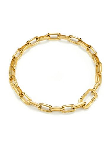 Name Silver Bold Chain Bracelet_Gold - hyeres-lor - Modalova