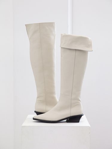 Collar Knee - High Boots White - TWVP - Modalova