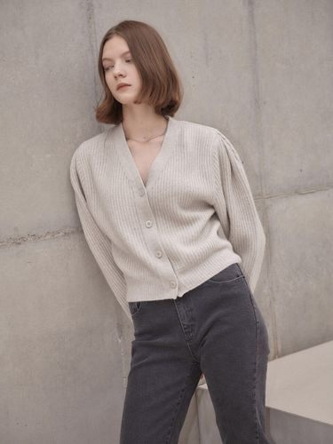 Fine Wool Cardigan (SK1WD288-9L) - LOEUVRE - Modalova