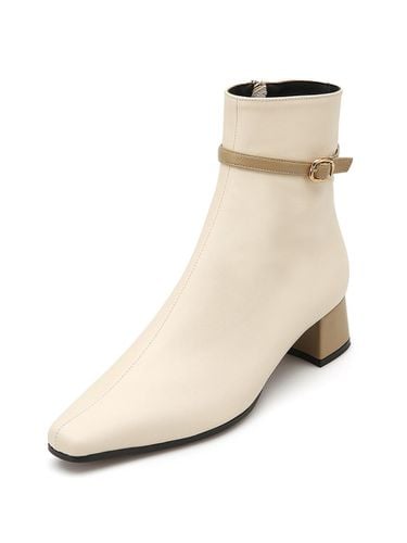 Anthea Ankle Boots Cream - amellie - Modalova