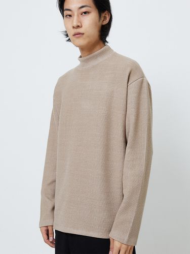 Mock Neck Cash-Like Heavy Knit - FANACULT - Modalova