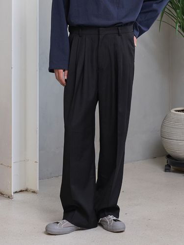 All-Day Hidden Banding Three-Tucks Trousers - TLEYOUNG - Modalova