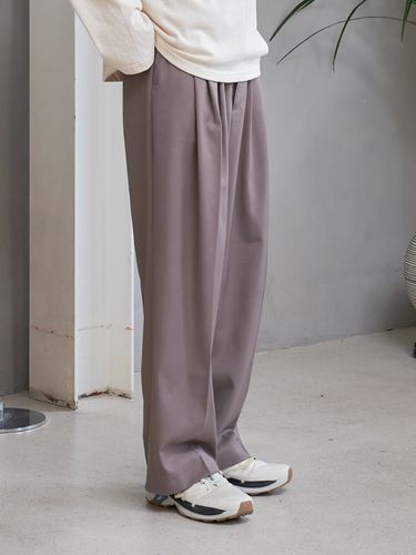 All-Day Hidden Banding Three-Tucks Trousers - TLEYOUNG - Modalova