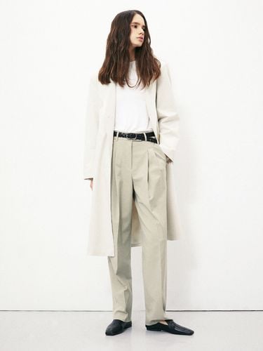 Long Tailored Coat_Light Beige - RIDIFI - Modalova