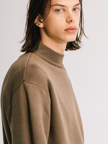 Mock Turtleneck Jacquard Knit _ - VASTIC - Modalova