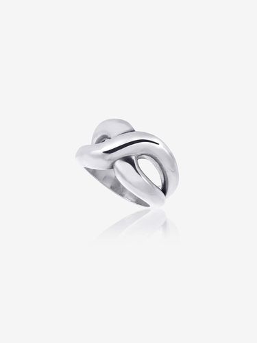 Twist Bold Ring Silver - SSIL - Modalova