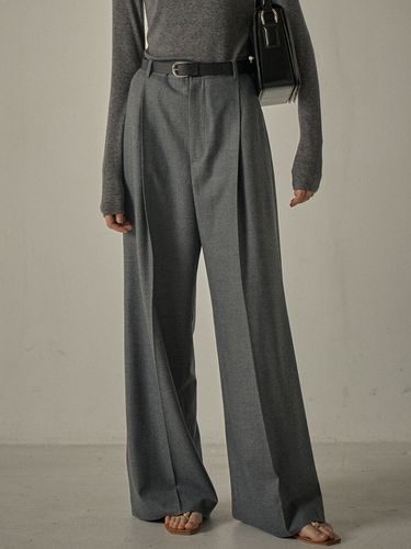 Timeless Wool Pants (Charcoal) - FACADE PATTERN - Modalova