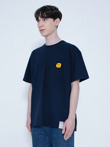 UNISEX] Drawing Dote Back Logo T-Shirt _ Navy - GRAVER - Modalova