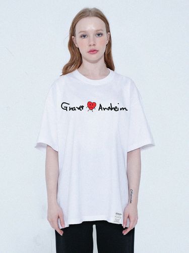 Drawing Logo T-Shirt _ White - GRAVER - Modalova