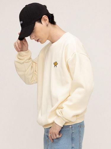 Drawing Dot Embroidery Back Logo Sweatshirt - GRAVER - Modalova