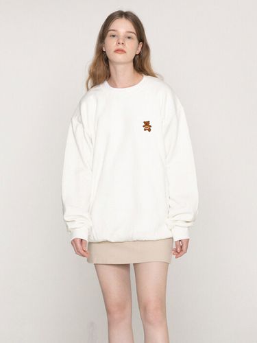 UNISEX] Small Bear Back Logo Sweatshirt - GRAVER - Modalova