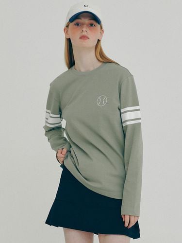 Baseball Sleeve T-shirt_Khaki - CLOVE - Modalova