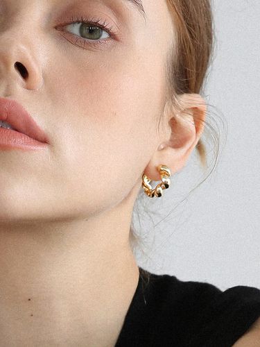 Croissant Ring Earrings - LAZYDAWN - Modalova