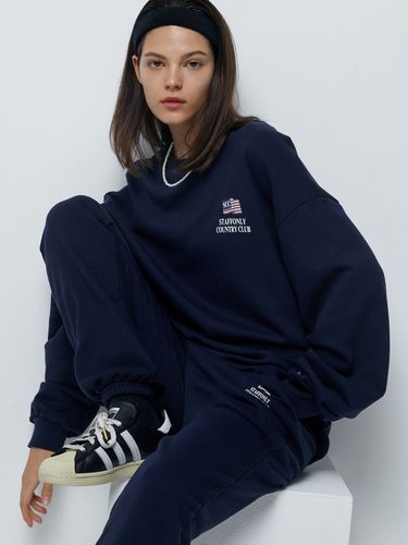 Flag Logo Sweatshirt _ Navy - STAFFONLY - Modalova