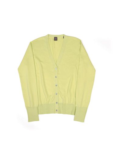 Supima Cotton V-neck Cardigan Lime - IOLO - Modalova