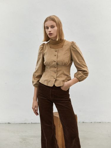 Fitted Corduroy Blouse () - LETQSTUDIO - Modalova