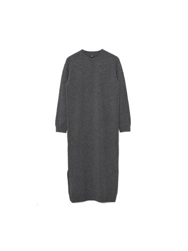 Round Neck Dress Gray - IOLO - Modalova