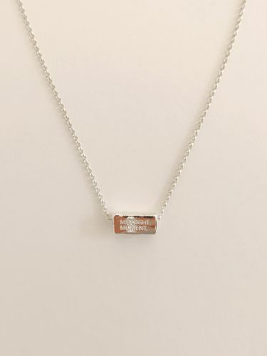 Brick Necklace_Silver - MIDNIGHT MOMENT - Modalova