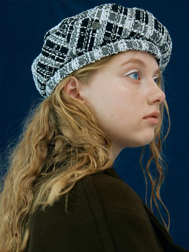 Let There Be Light] Tweed Beret Hat - poesiedame - Modalova