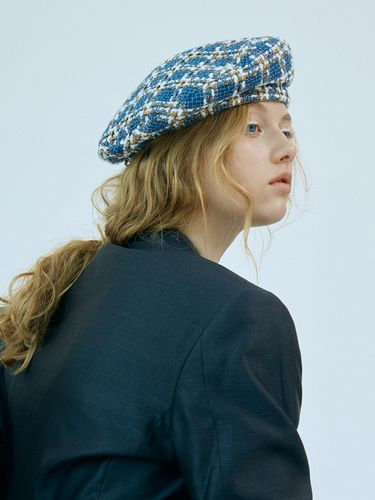 Let There Be Light] Tweed Beret Hat - / - poesiedame - Modalova