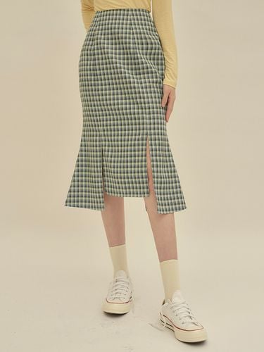 FSTS Mermaid Tartan Check Skirt_Green - REORG - Modalova