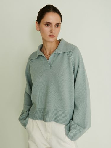 Eket Collar Cashmere Knitwear_Mint - OSTKAKA - Modalova