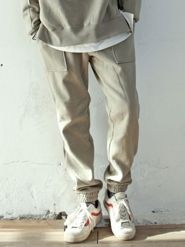 Fleece-Back Sweatpants Khaki - HALBKREIS LAYOUT - Modalova