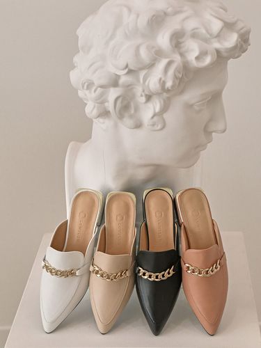 Ett Chain Backless loafer - 4color - LOWFLOW - Modalova