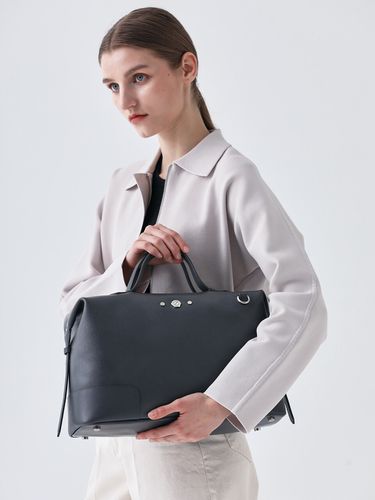 Boston Tote Shoulder Bag _ Gray - SUHADO - Modalova