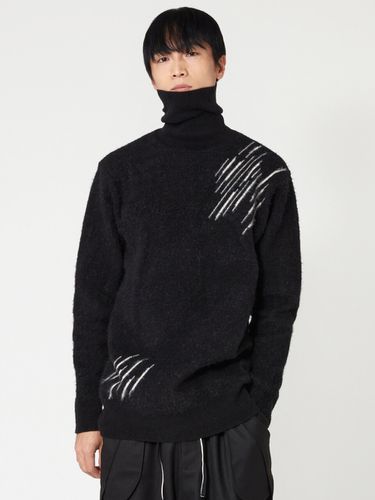 Graphic Turtleneck Knit _ Black - DGNAK12 - Modalova