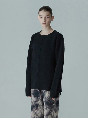 Reversible Super Wash Wool Sweater_Black - RE RHEE - Modalova