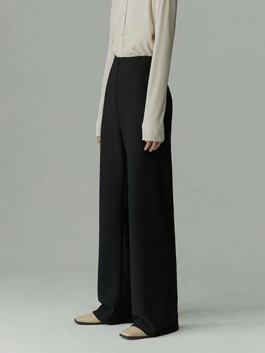 Elasticated Waist Straight Leg Trousers_4 Colors - RE RHEE - Modalova