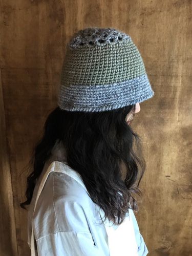 Flat Bucket Hat - Gray - MISU A BARBE - Modalova