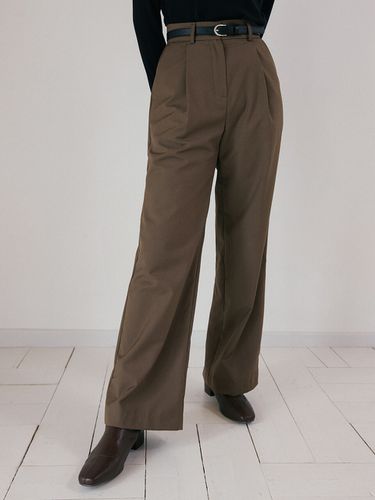 Nue Wide Fit Pants (Khaki Brown) - REORG - Modalova